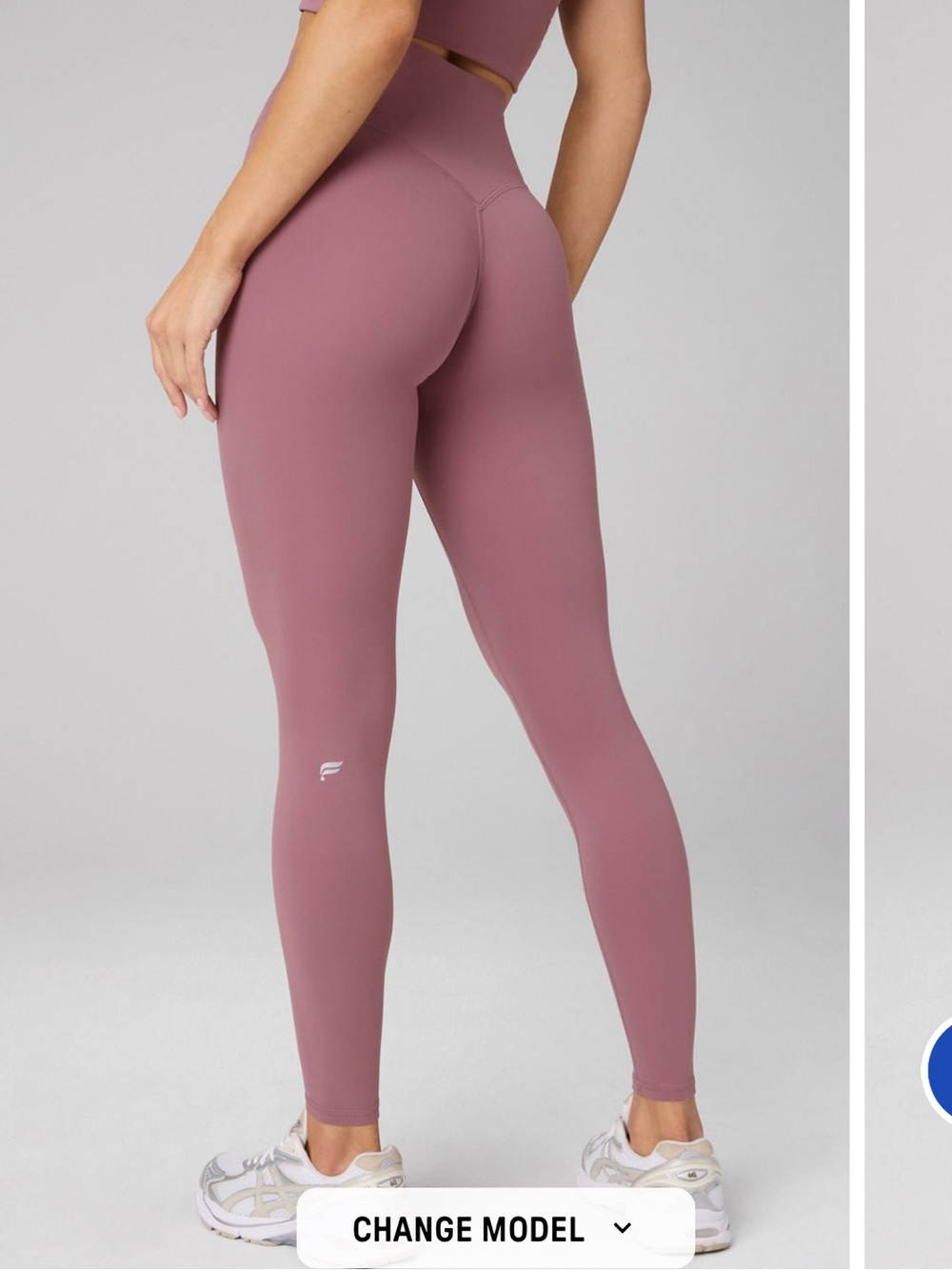 Fabletics No Seam PureLuxe High-Waisted TLC Leggings Legging Mushroom Mauve Sz S